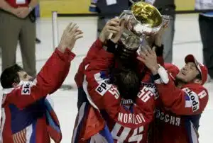 Alexander Radulov, Alexei Morozov ja Aleksandr Ovetshkin, Venäjä MM-kultaa 2008