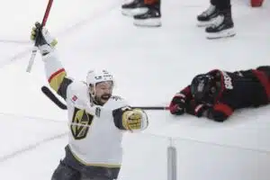 Vegas Golden Knightsin tähtihyökkääjän rutikuiva putki katkesi yllättävän legendan tuella