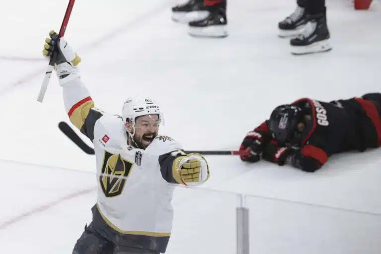 Vegas Golden Knightsin tähtihyökkääjän rutikuiva putki katkesi yllättävän legendan tuella