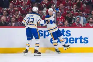 Jack Quinn ja Konsta Helenius, Buffalo Sabres